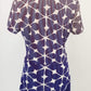Authentic Diane Von Furstenberg Blue/Red/Cream Short Sleeve Dress Sz 10