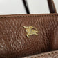 Authentic Burberry Brown Large Leather Tote