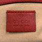 Authentic Gucci Red Leather Marmont Super Mini Flap