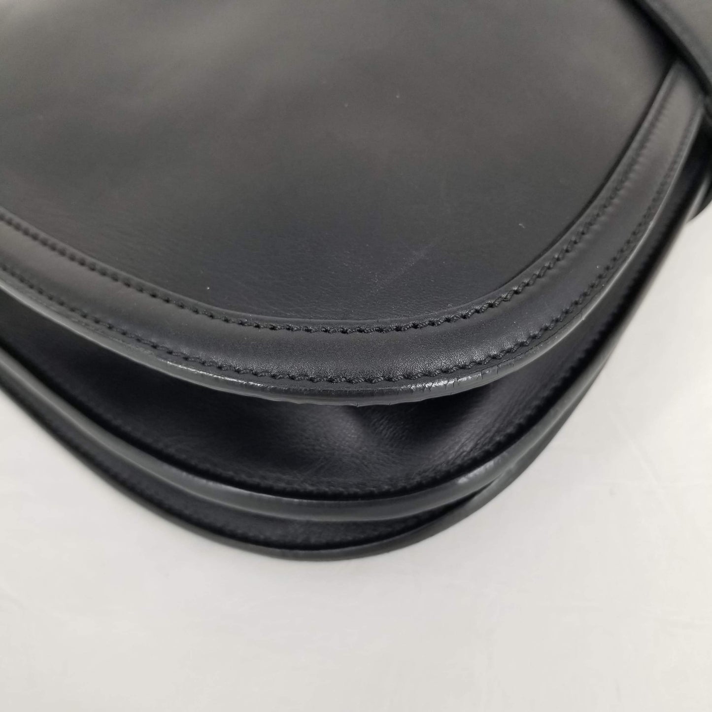 Authentic Salvator Ferragamo Black Leather Hobo Bag