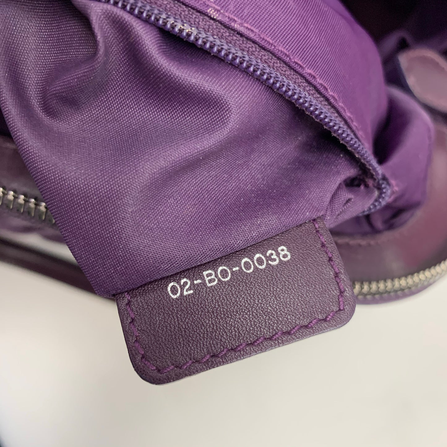 Authentic Dior Purple Nylon Cannage Tote