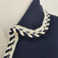 Authentic Chanel Navy Zipper Top