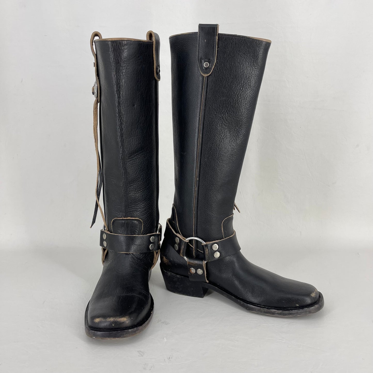 Authentic Balenciaga Distressed “Cowboy” Moto Boots Sz 36