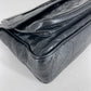 Authentic YSL Black Niki Crinkled Calfskin Shoulder Bag