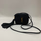 Authentic Saint Laurent Black Super Mini Camera Bag with Tassel