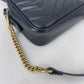 Authentic Gucci Black Mini Marmont Camera Bag