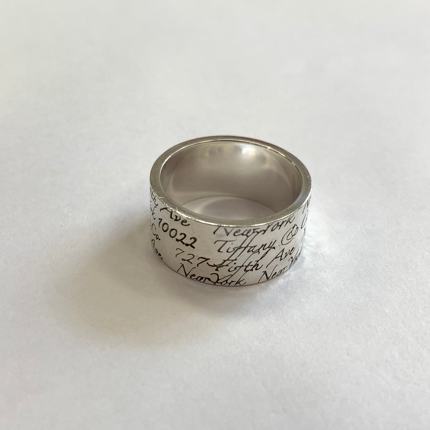 Authentic Tiffany & Co Sterling Silver Note Ring