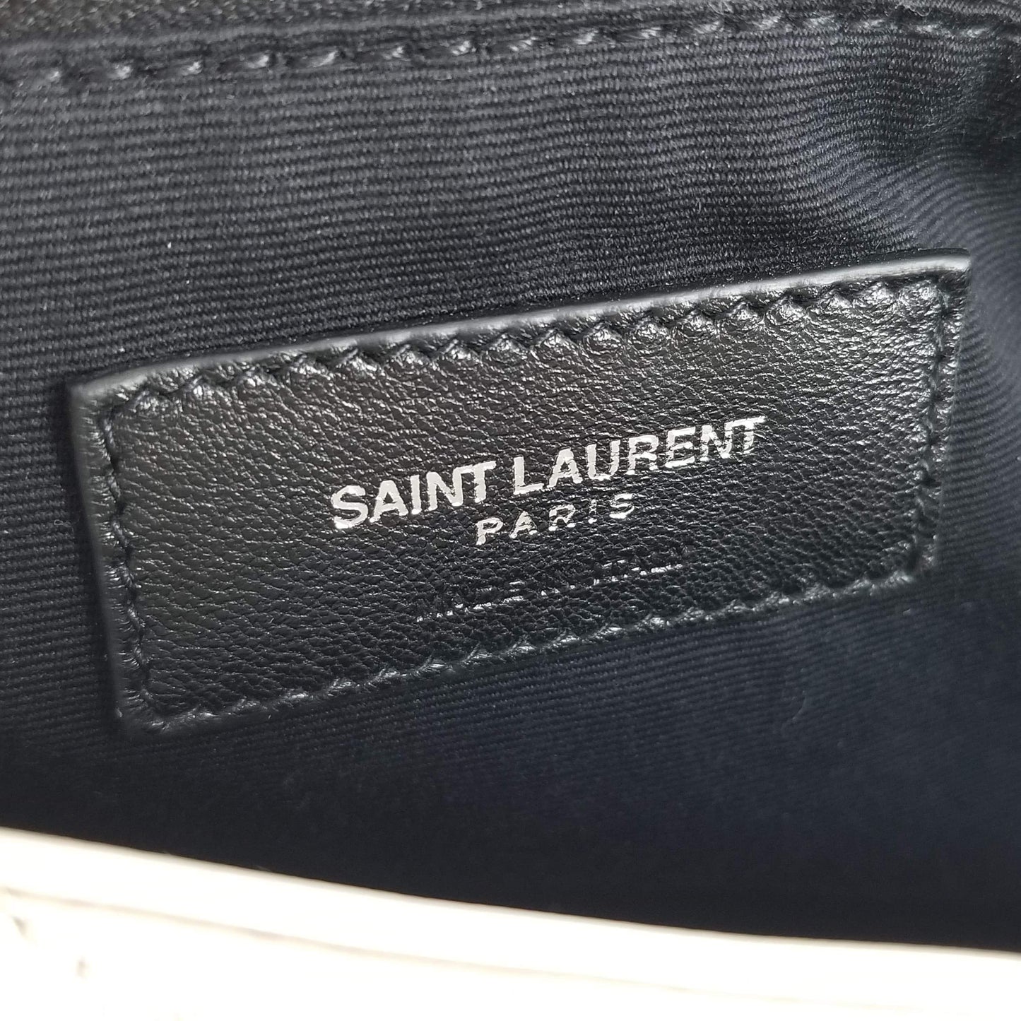 Authentic Saint Laurent Cream Smooth Leather LouLou Backpack