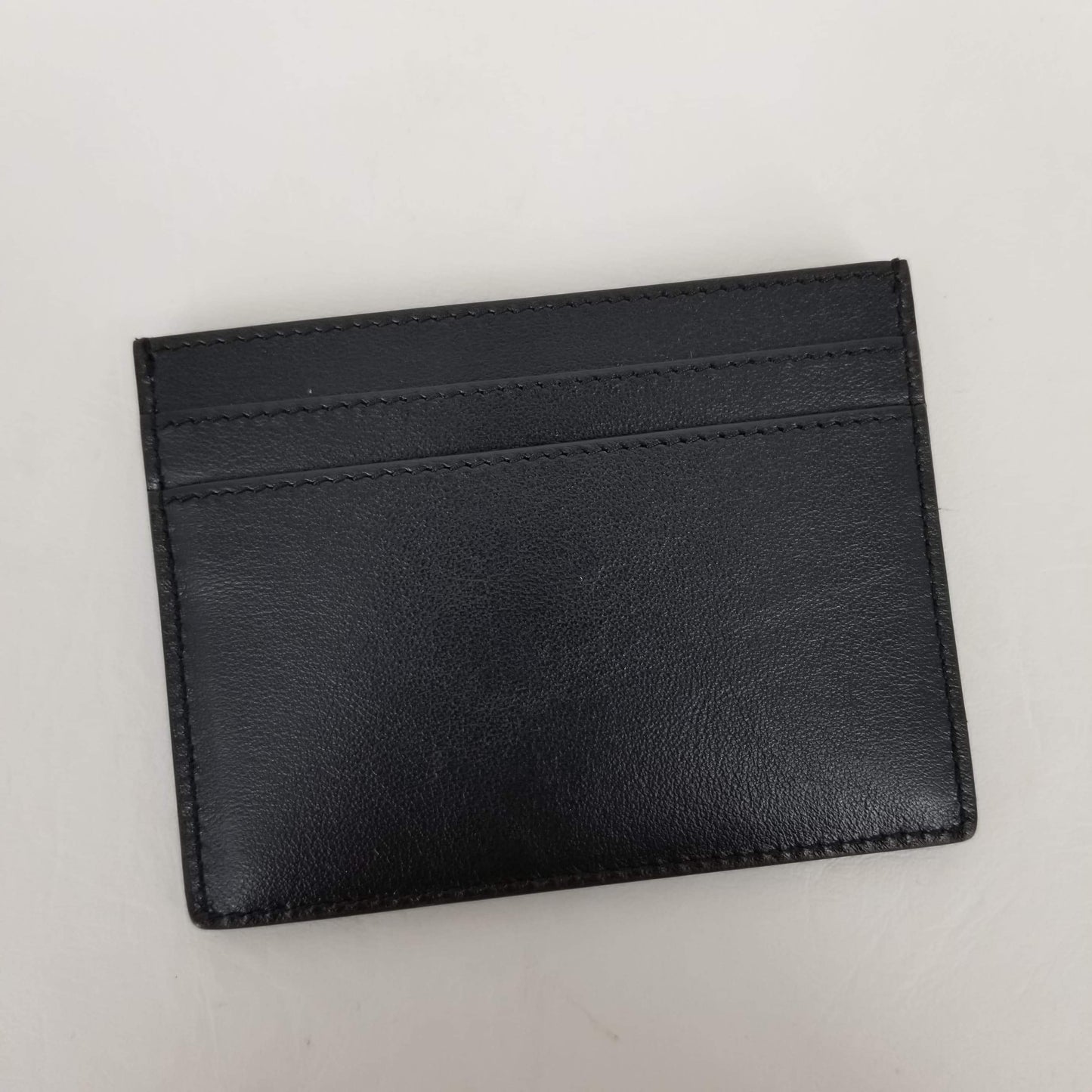 Authentic Saint Laurent Black Leather Studded Card Holder
