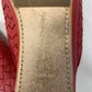 Authentic Bottega Veneta Red Leather Woven Mules Sz 36.5