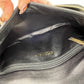 Authentic Chanel Black Lambskin Quilted Vintage Clutch