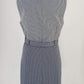 Authentic Diane Von Furstenberg Cream, Brown, Blue, Black Patterned Dress Sz 14