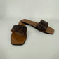 Authentic All Tomorrows Parties Brown Python Slides Sz 41