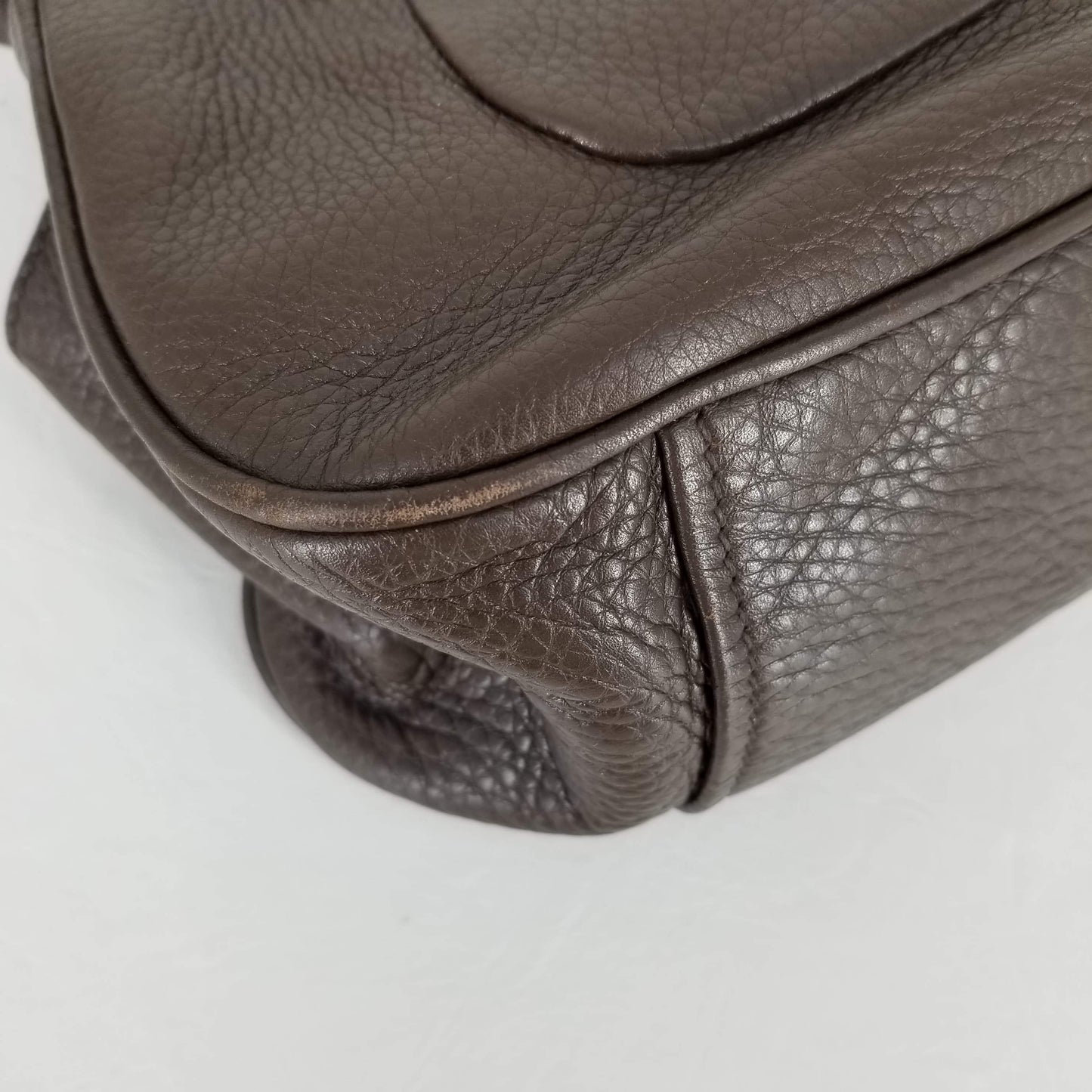 Authentic Prada Brown Leather Shoulder Bag