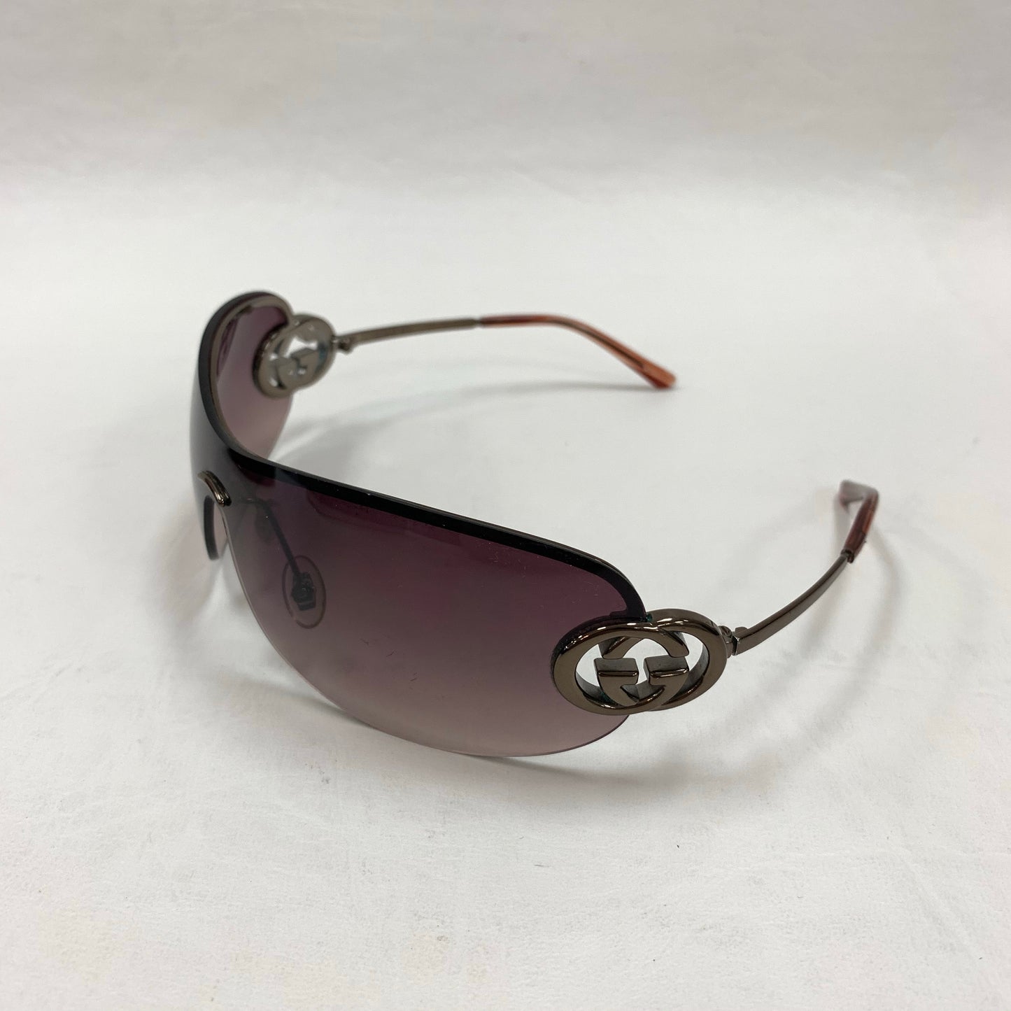 Authentic Gucci Brown Shield Sunglasses