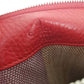 Authentic Gucci Red Leather Bamboo Flap