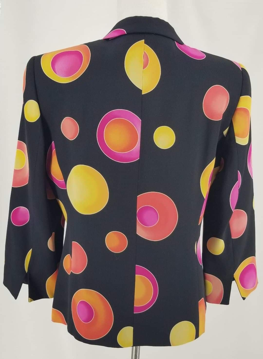 Authentic Louis Ferraud Multi-Colour Silk ‘Bubble’ Jacket Sz M