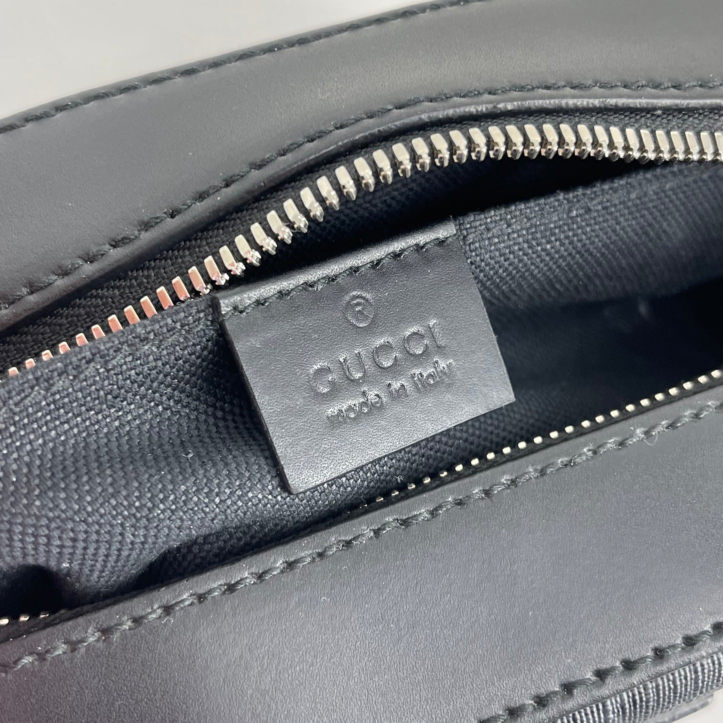 Authentic Gucci Black Interlocking GG Shoulder Bag