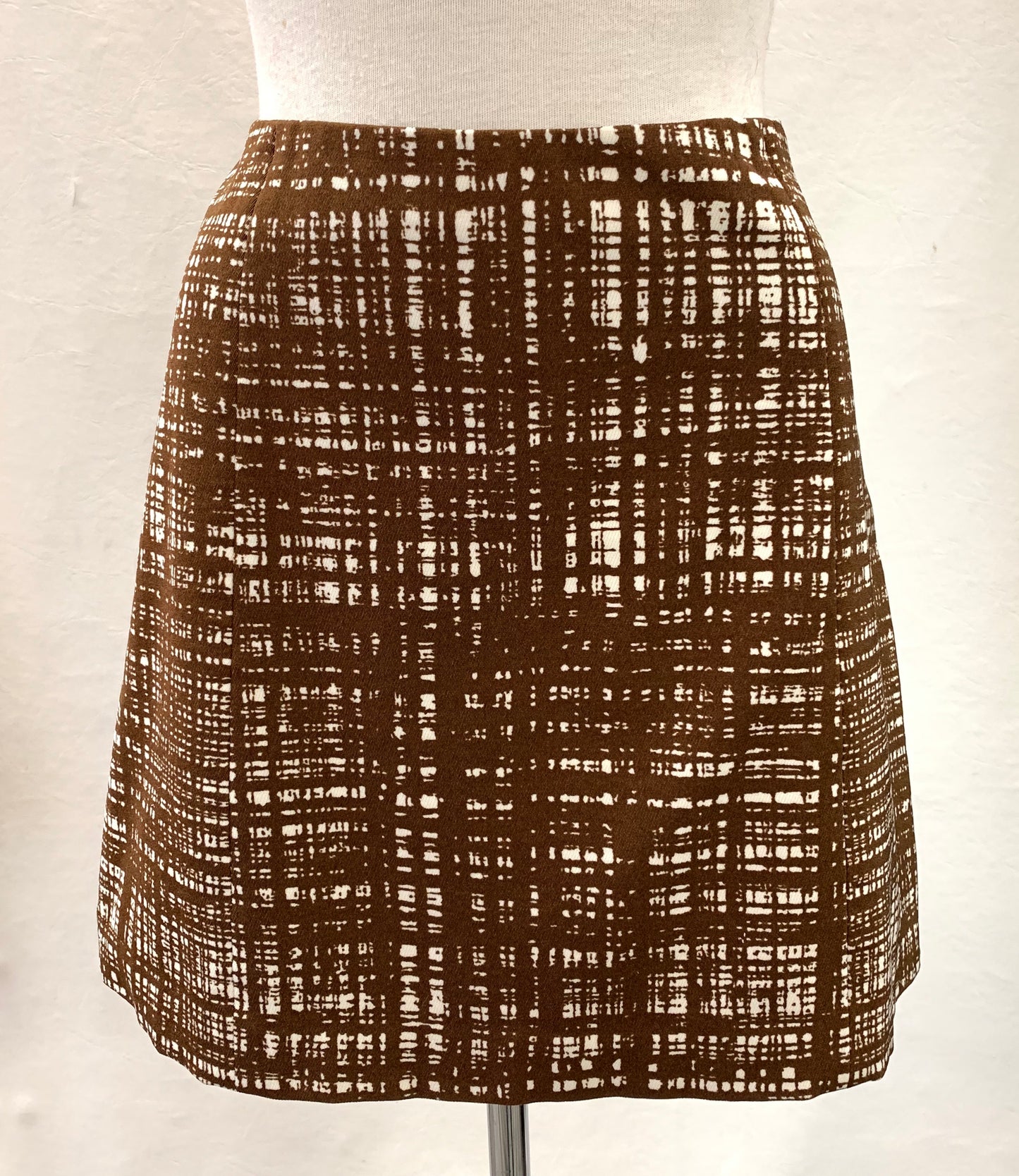 Authentic Prada Brown/White Skirt Sz 14