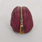 Authentic Gucci Plum Bamboo Leather Cosmetic Case