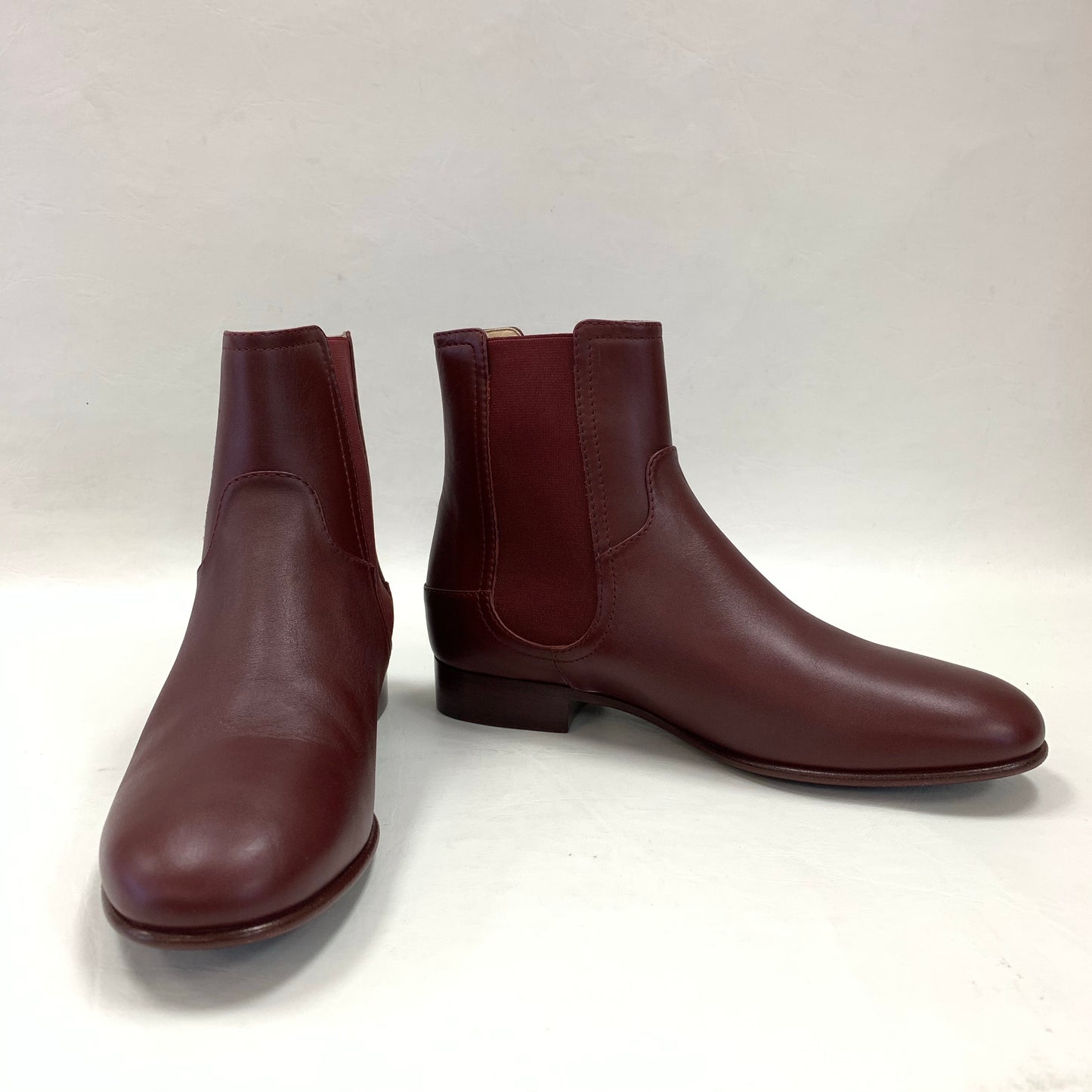 Authentic Chanel 16A Burgundy Leather Booties