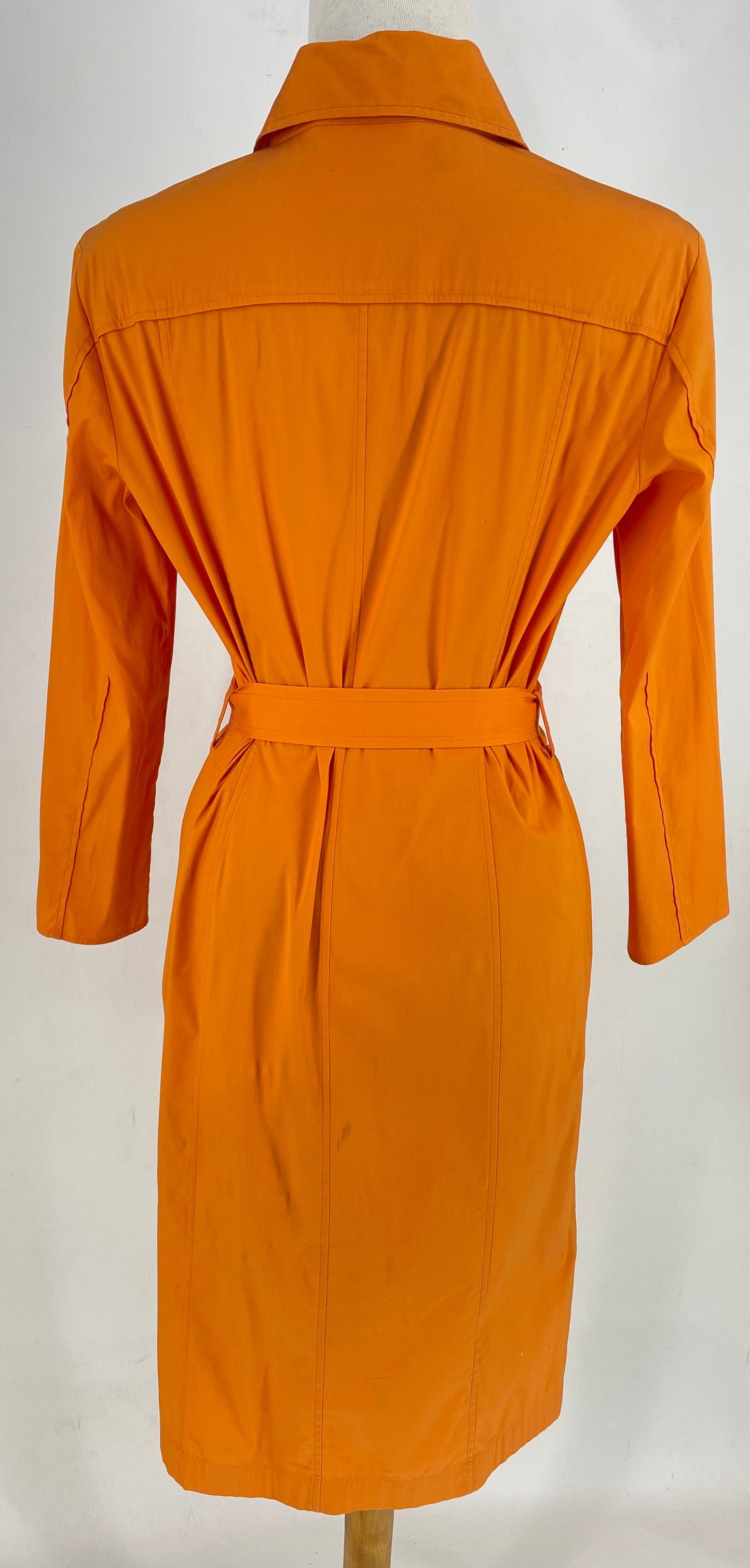 Authentic Boss Orange Shirt Dress Sz 6