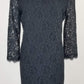 Authentic Diane Von Furstenberg Black Lace Dress Sz 10