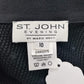 Authentic St John Black Knit Long Cardigan Sz 10
