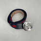 Authentic Gucci Red and Blue Web Belt