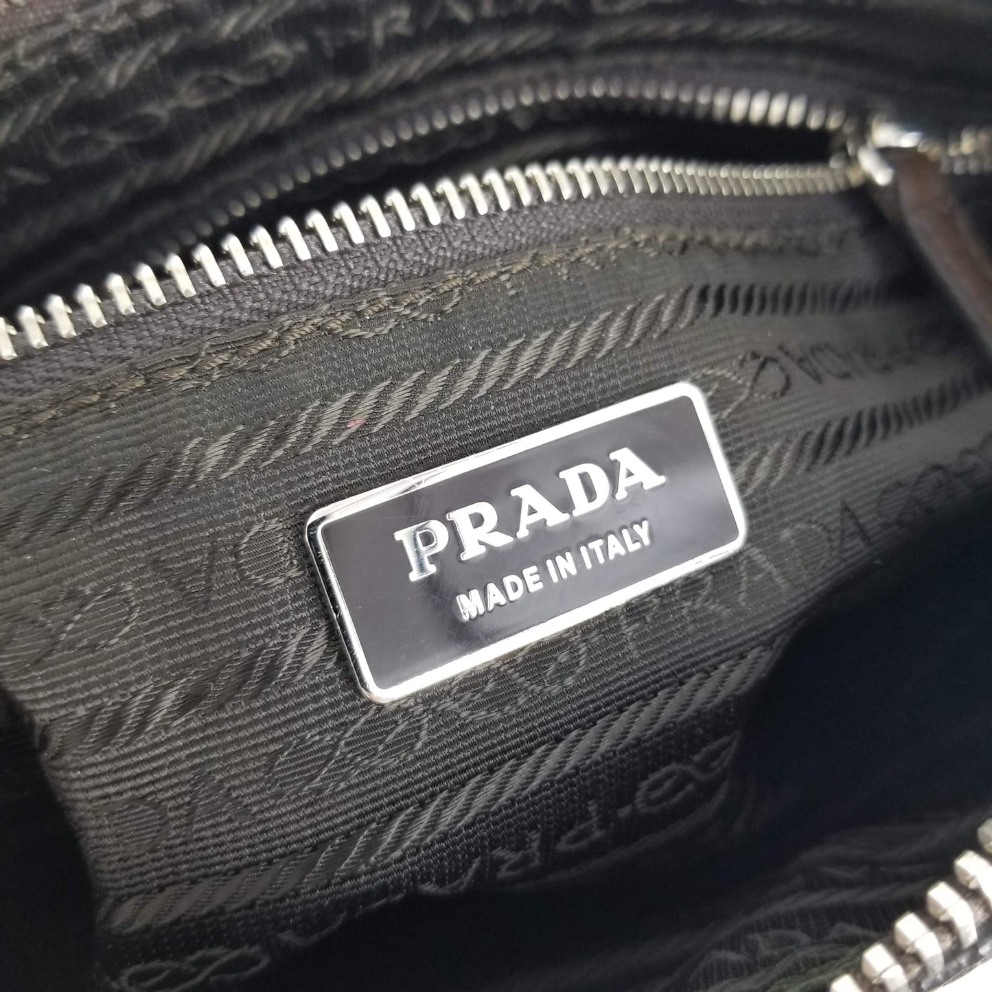 Authentic Prada Brown Leather Shoulder Bag